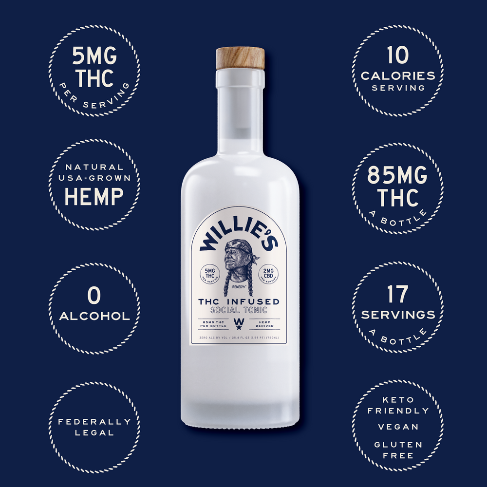 Willie's Remedy+ 5mg  Low Dose 750ml Bottles (6x1) 6bottles
