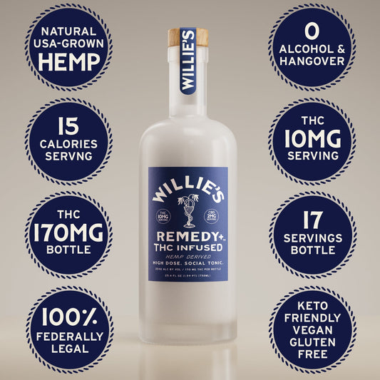 Willie's Remedy+ 10mg High Dose 750ml Bottle (6x1) 6bottles