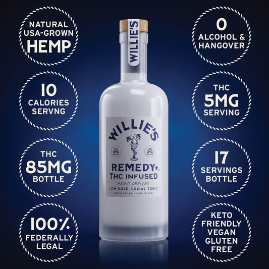 Willie's Remedy+ 5mg  Low Dose 750ml Bottles (6x1) 6bottles