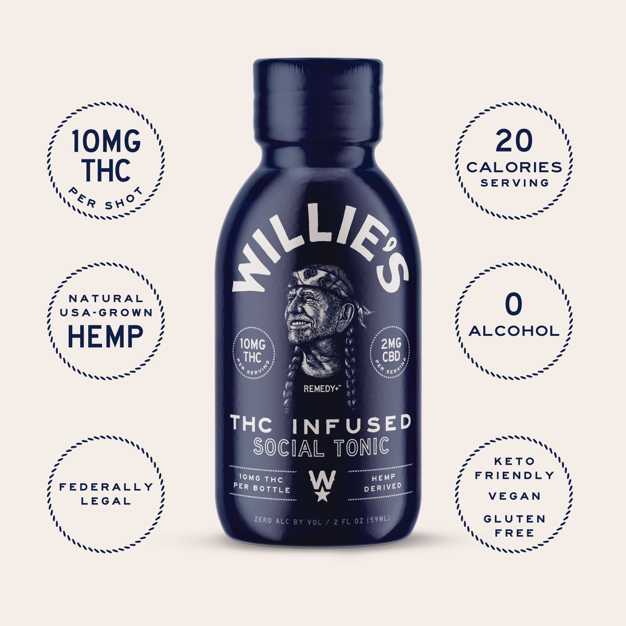 Willie's Remedy+ 10mg High Dose Shots 12 pack (2x)