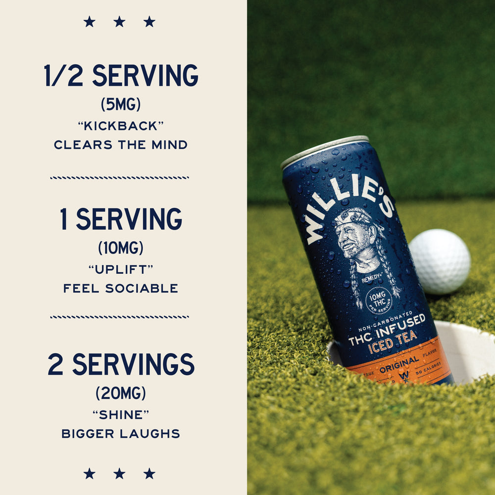 Willie's Remedy+ 10mg THC Infused Iced Tea (6x4) 48cans