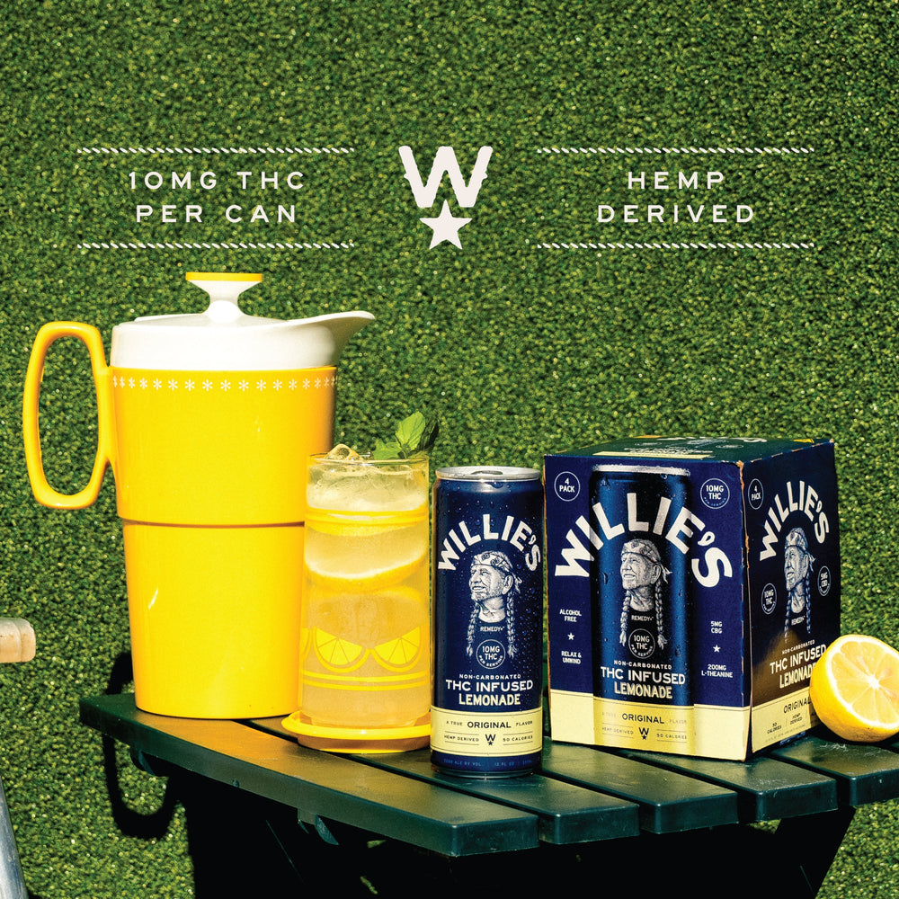 Willie's Remedy+ 10mg THC Infused Lemonade (6x4) 48cans