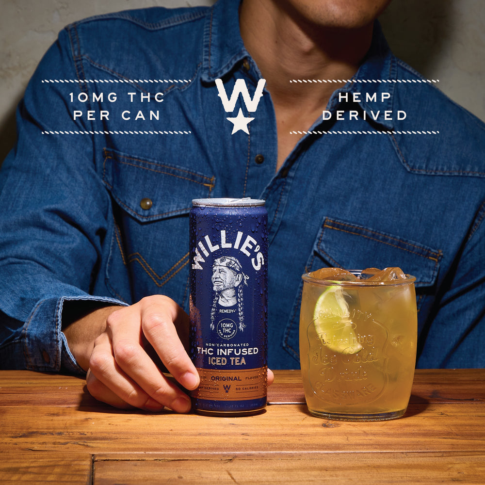 Willie's Remedy+ 10mg THC Infused Iced Tea (6x4) 48cans
