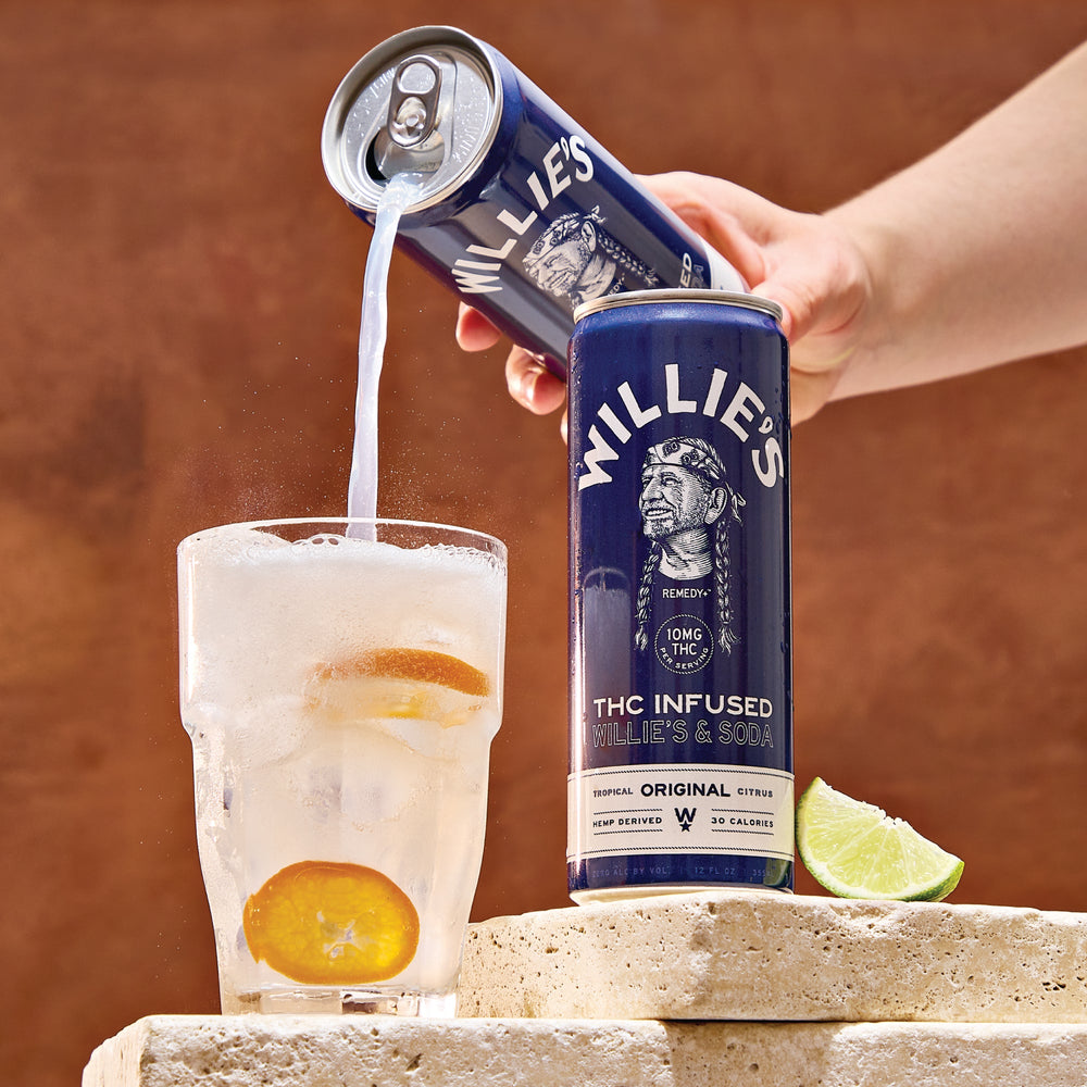 Willie's Remedy+ 10mg THC Infused Soda - Original Tropical Citrus (6x4) 48cans